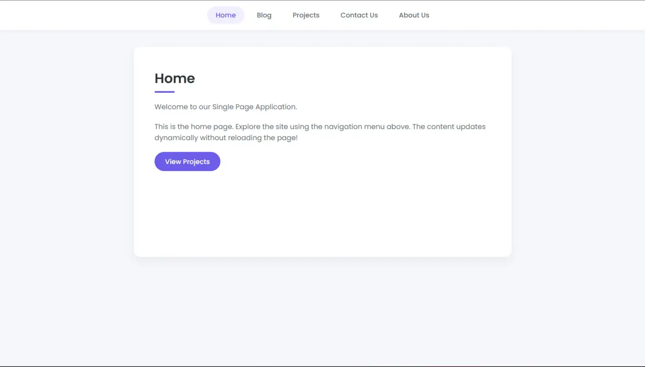Vanilla JS SPA Template